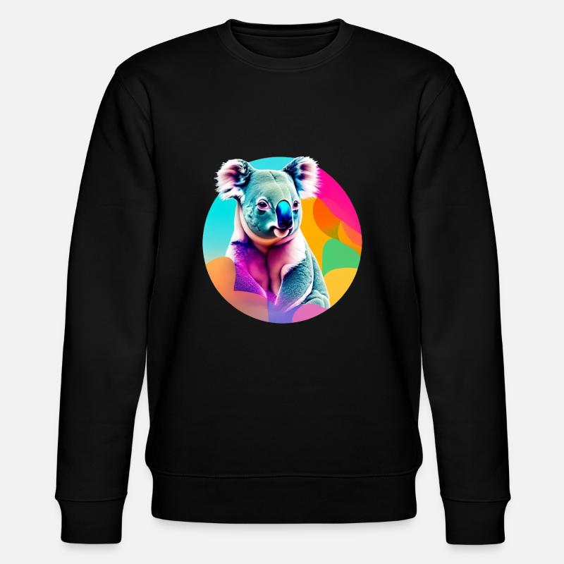 Koala - Stanley/Stella Unisex Bio-Sweatshirt CHANGER  - Schwarz
