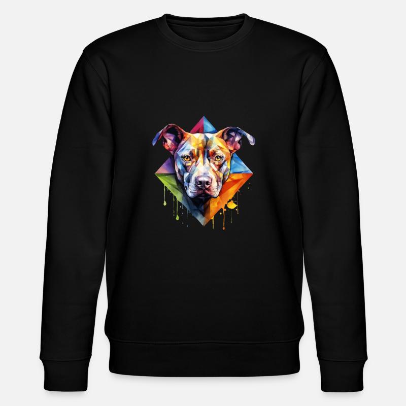 Pitbull - Stanley/Stella Unisex Bio-Sweatshirt CHANGER  - Schwarz