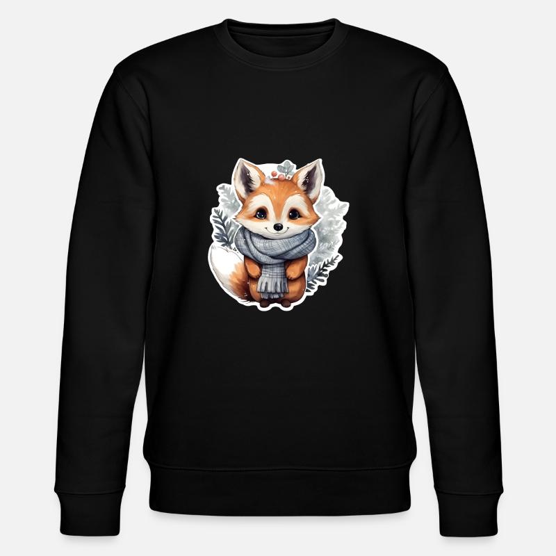 Winter Fox - Stanley/Stella CHANGER Unisex Organic Sweatshirt - black