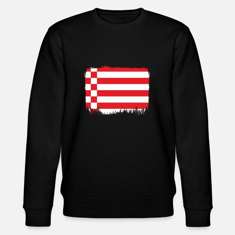 Bremen Flag Bremen Flag - Stanley/Stella CHANGER Unisex Organic Sweatshirt - black