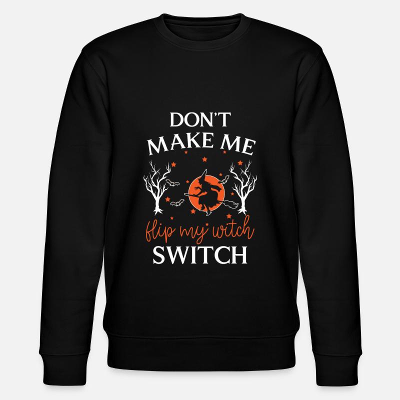 Witchcraft Broom Walpurgis Night - Stanley/Stella CHANGER Unisex Organic Sweatshirt - black