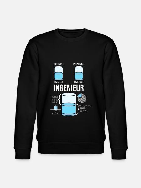 Lustiges Shirt für Ingenieure - Stanley/Stella Unisex Bio-Sweatshirt CHANGER  - Schwarz