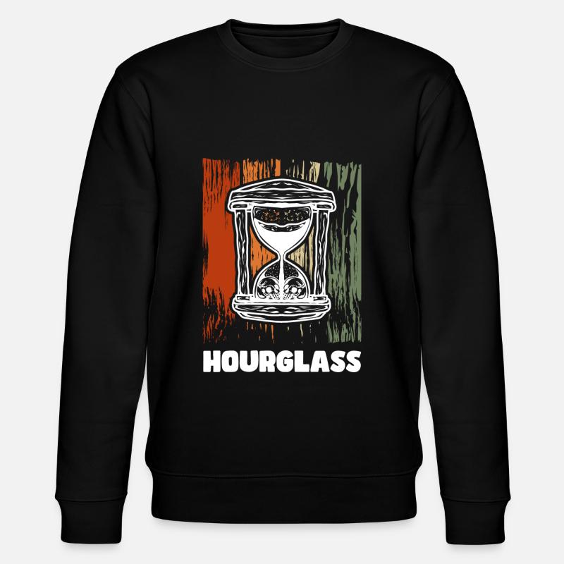 Signe horaire moderne - Sweat bio CHANGER Stanley/Stella Unisexe - noir