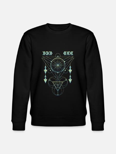 Runes, Symbolism, Religion, Elements - Stanley/Stella CHANGER Unisex Organic Sweatshirt - black
