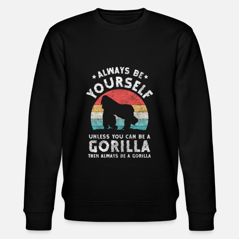 Monkey Silverback Sport - Stanley/Stella CHANGER Unisex Organic Sweatshirt - black