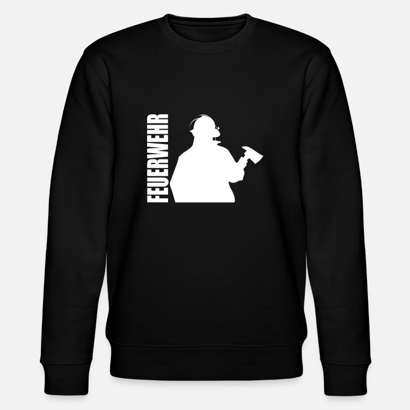 Feuerwehr - Stanley/Stella Unisex Bio-Sweatshirt CHANGER  - Schwarz