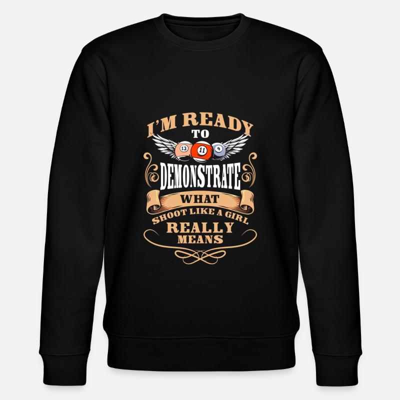 Queue de dicton de piscine - Sweat bio CHANGER Stanley/Stella Unisexe - noir