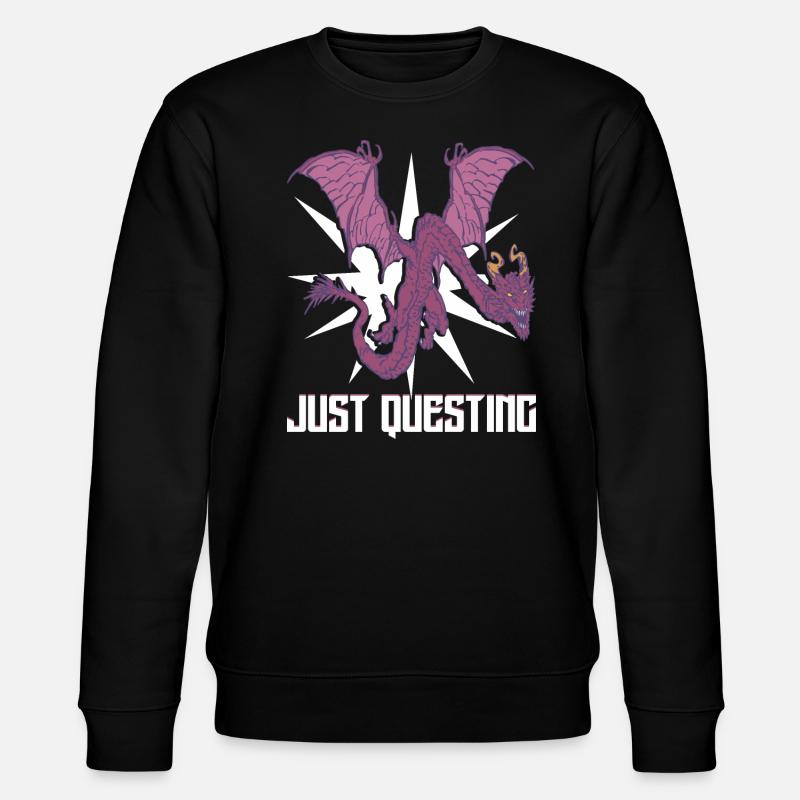 Just questing - Stanley/Stella CHANGER Unisex Organic Sweatshirt - black