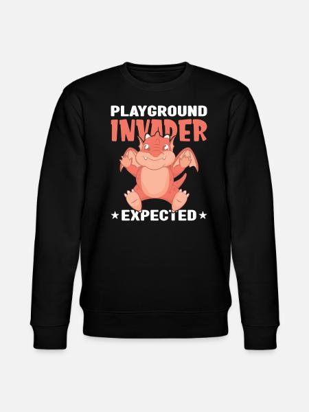 playgound invader expected - Stanley/Stella CHANGER Unisex Organic Sweatshirt - black