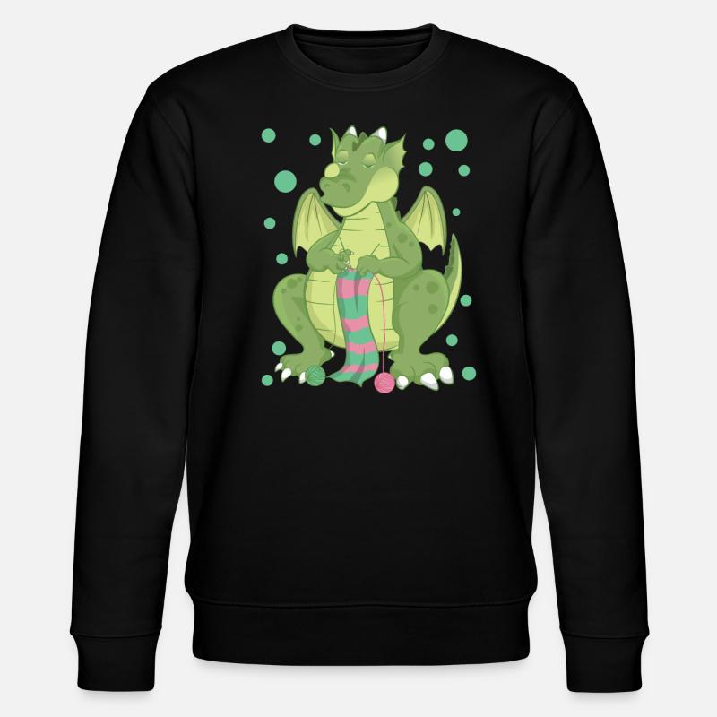 Drache - Stanley/Stella Unisex Bio-Sweatshirt CHANGER  - Schwarz