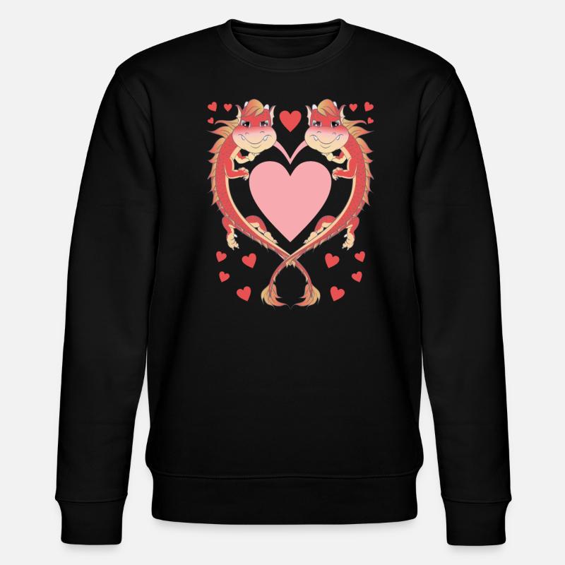 Drachen - Stanley/Stella Unisex Bio-Sweatshirt CHANGER  - Schwarz