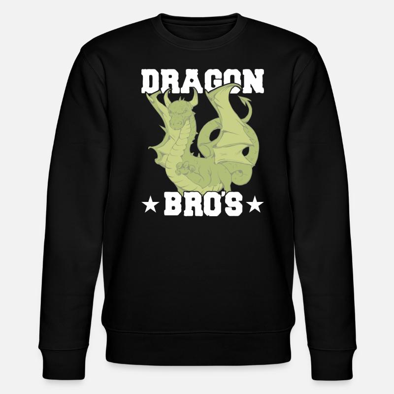 Die Drachenbrüder - Stanley/Stella Unisex Bio-Sweatshirt CHANGER  - Schwarz