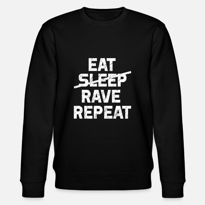 MANGER SOMMEIL RAVE REPEAT - Sweat bio CHANGER Stanley/Stella Unisexe - noir