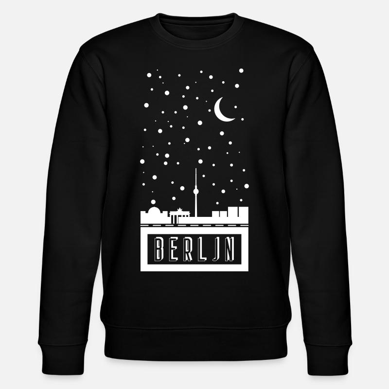Berlin - Stanley/Stella Unisex Bio-Sweatshirt CHANGER  - Schwarz