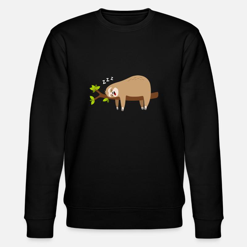 Faultier - Stanley/Stella Unisex Bio-Sweatshirt CHANGER  - Schwarz
