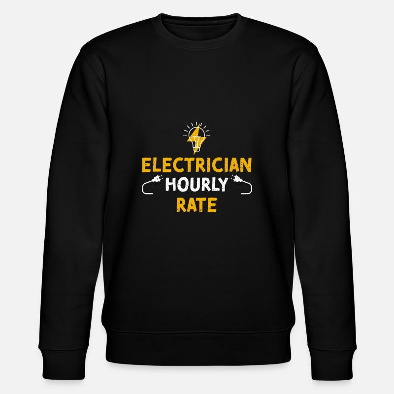 Electrician Hourly Rate - Stanley/Stella Unisex Bio-Sweatshirt CHANGER  - Schwarz