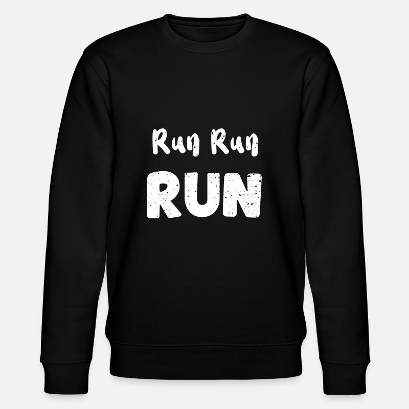 Run Run Run - Workout - Stanley/Stella Unisex Bio-Sweatshirt CHANGER  - Schwarz