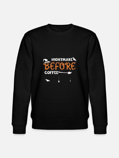 Nightmare Before Coffee - Stanley/Stella CHANGER Unisex Organic Sweatshirt - black