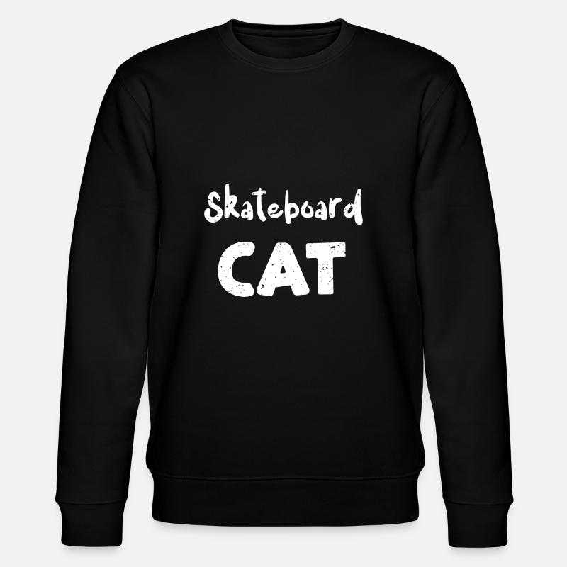 Skateboard Cat - Chats - Sweat bio CHANGER Stanley/Stella Unisexe - noir