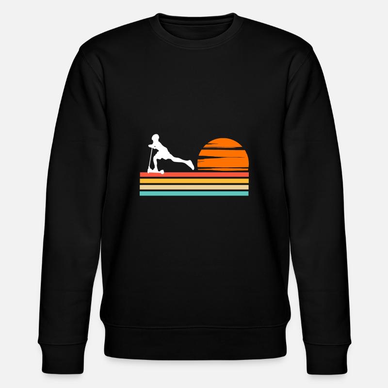 Scootering Sunset - Stanley/Stella CHANGER Unisex Organic Sweatshirt - black