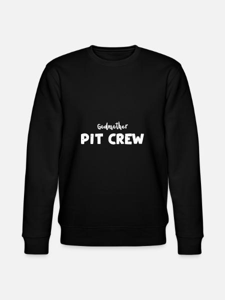 Godmother Pit Crew - Racing - Stanley/Stella CHANGER Unisex Organic Sweatshirt - black