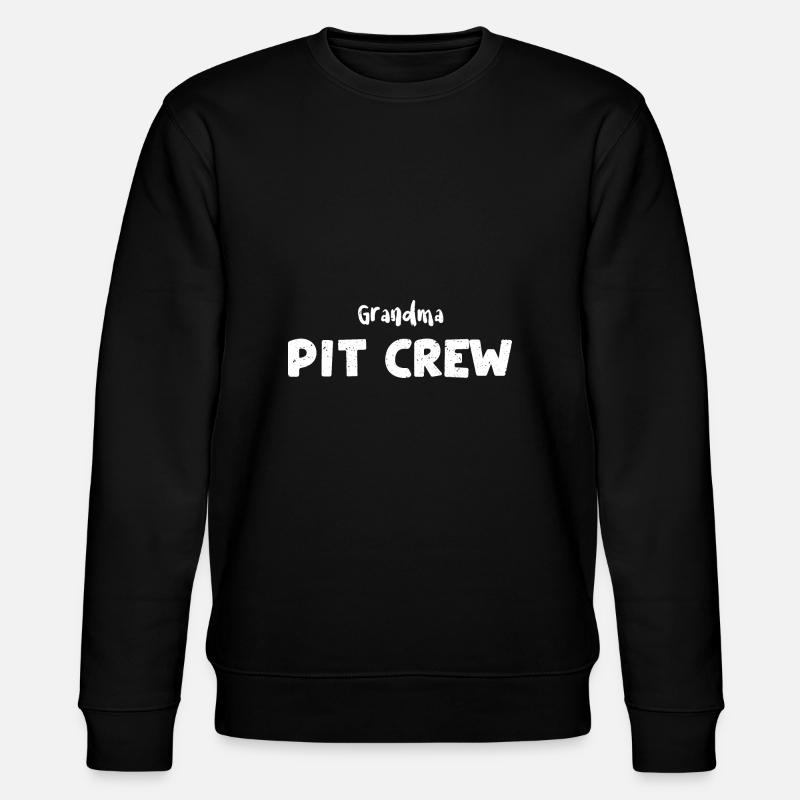 Grandma Pit Crew - Racing - Stanley/Stella CHANGER Unisex Organic Sweatshirt - black
