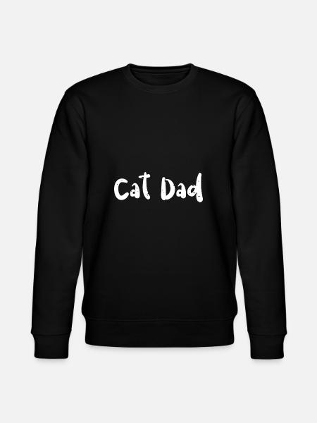 Cat Dad - Dad - Stanley/Stella Unisex Bio-Sweatshirt CHANGER  - Schwarz