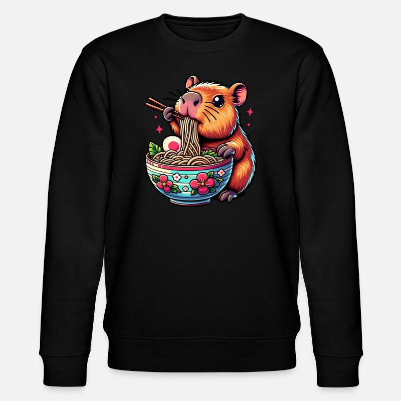 Mignon Kawaii Capybara Ramen Anime - Sweat bio CHANGER Stanley/Stella Unisexe - noir