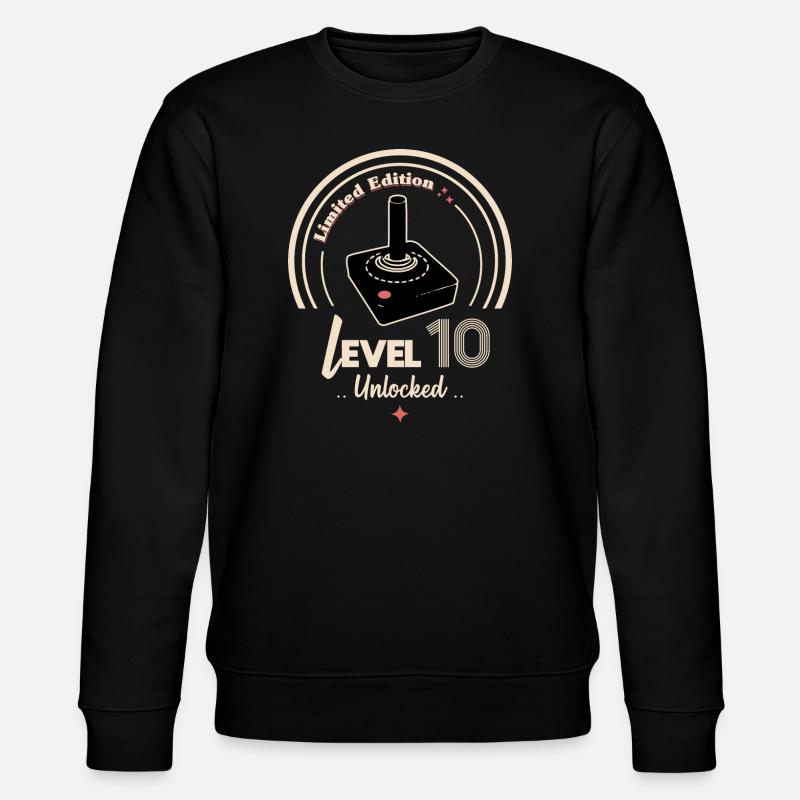 Level 10 unlocked - Stanley/Stella CHANGER Unisex Organic Sweatshirt - black