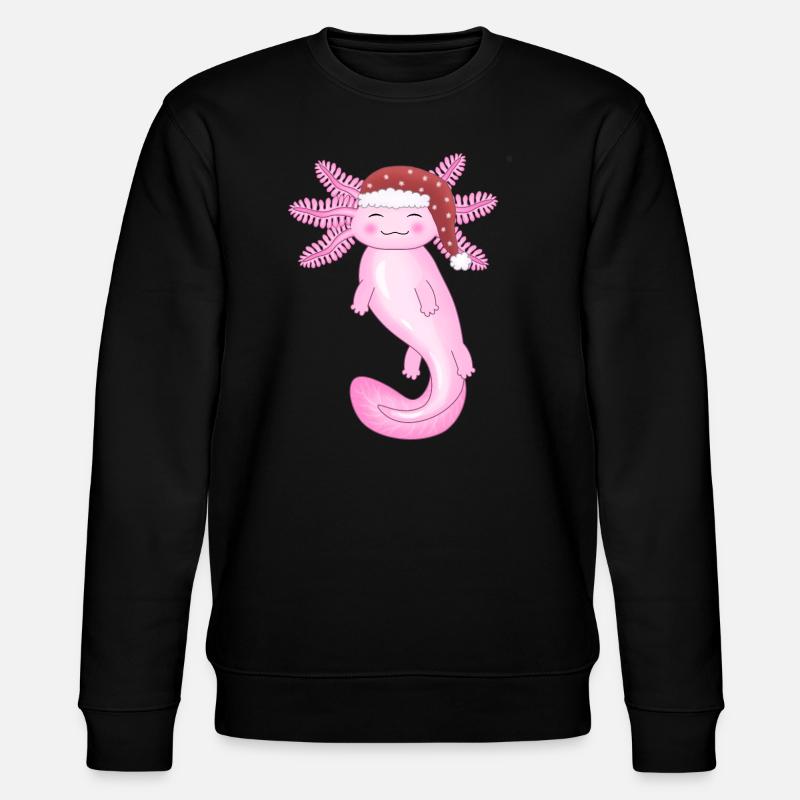 Mignon axolotl de Noël - Sweat bio CHANGER Stanley/Stella Unisexe - noir