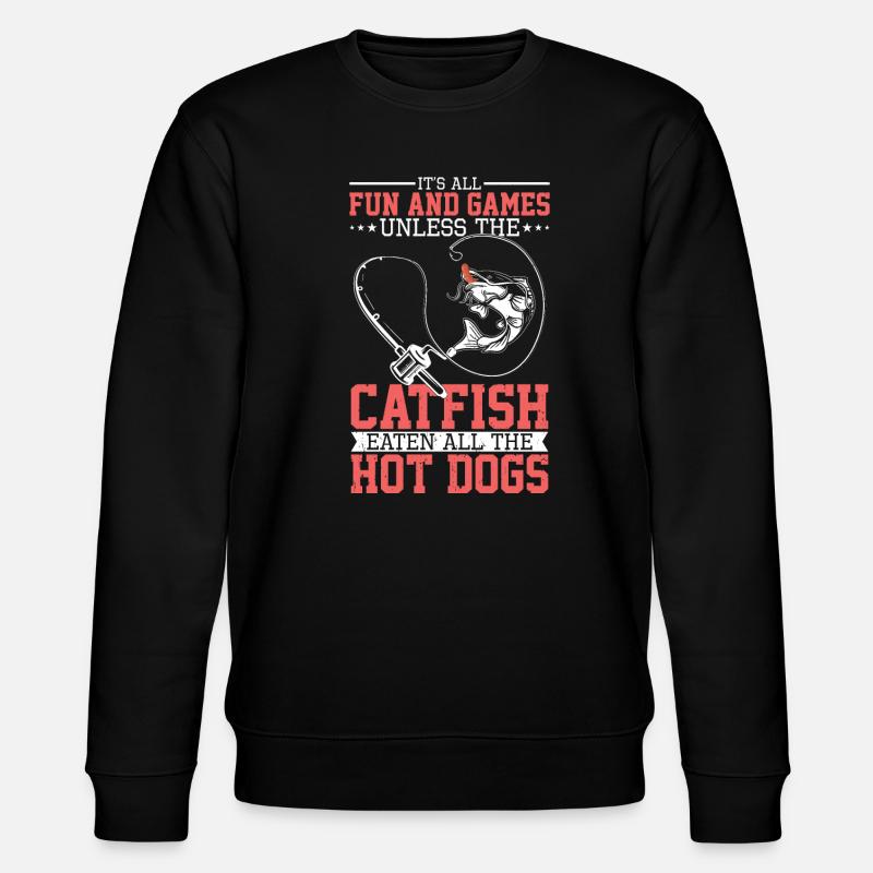 Flathead Catfish cat fishing - Stanley/Stella CHANGER Unisex Organic Sweatshirt - black