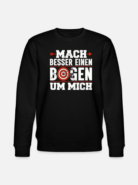 Bogenschießen Bogenschütze - Stanley/Stella Unisex Bio-Sweatshirt CHANGER  - Schwarz