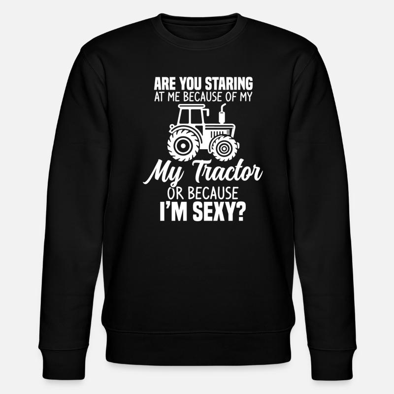 Farming Funny Farmer - Stanley/Stella CHANGER Unisex Organic Sweatshirt - black