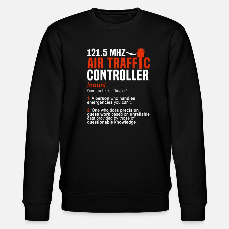 Air traffic controller - Stanley/Stella Unisex Bio-Sweatshirt CHANGER - Schwarz