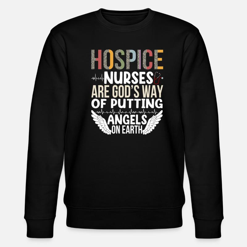 Hospice nurse - Stanley/Stella CHANGER Unisex Organic Sweatshirt - black