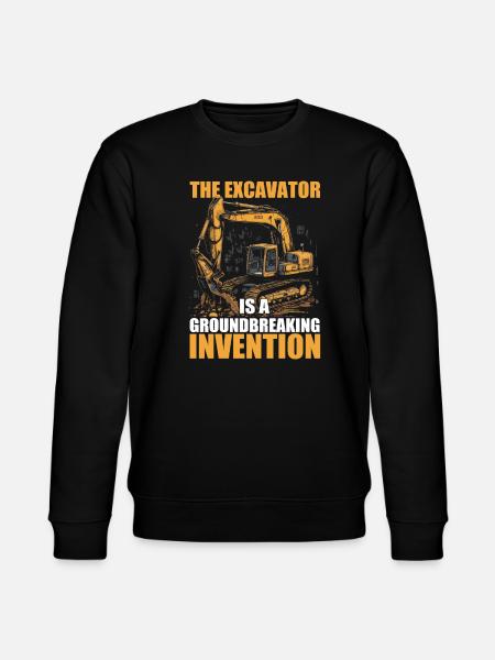 Excavator - Stanley/Stella Unisex Bio-Sweatshirt CHANGER  - Schwarz