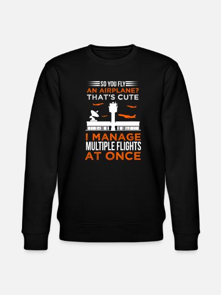 Air traffic controller - Stanley/Stella CHANGER Unisex Organic Sweatshirt - black