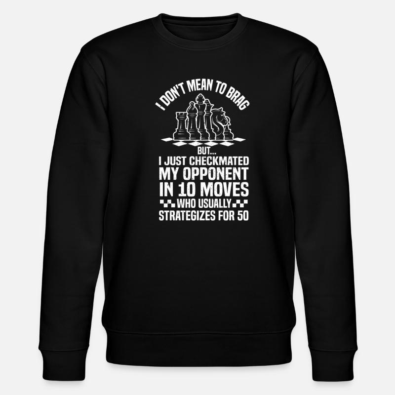 Chess Player - Stanley/Stella CHANGER Unisex Organic Sweatshirt - black