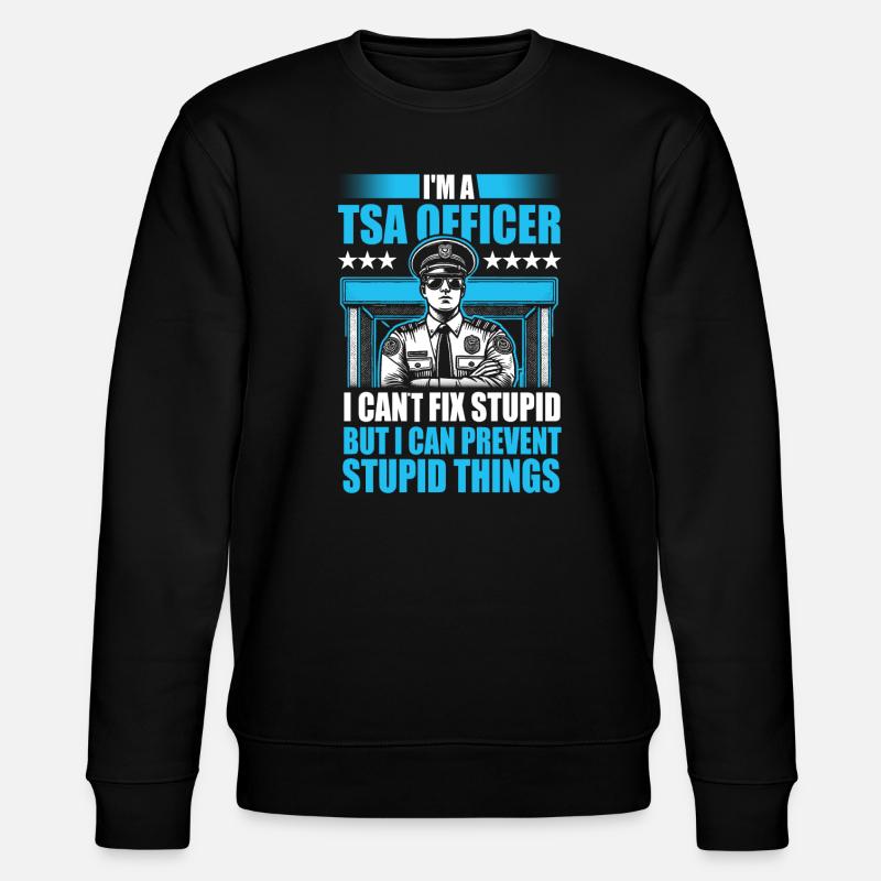 TSA Officer - Stanley/Stella Unisex Bio-Sweatshirt CHANGER  - Schwarz