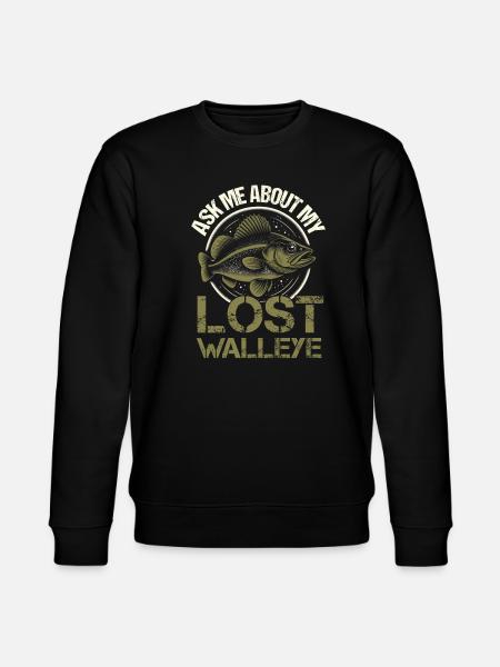 Walleye Fishing - Stanley/Stella CHANGER Unisex Organic Sweatshirt - black