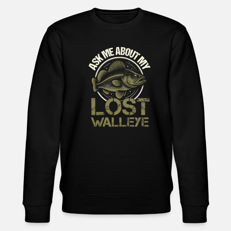 Pêche au doré jaune - Sweat bio CHANGER Stanley/Stella Unisexe - noir