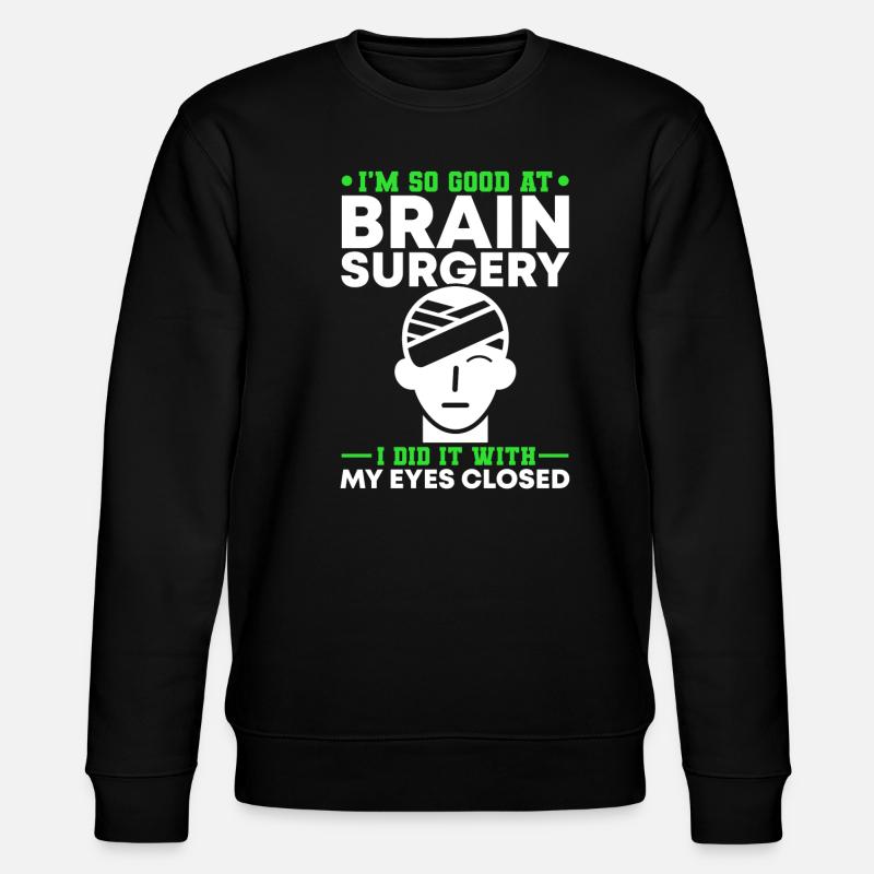 Brain Surgery Survivor - Stanley/Stella CHANGER Unisex Organic Sweatshirt - black