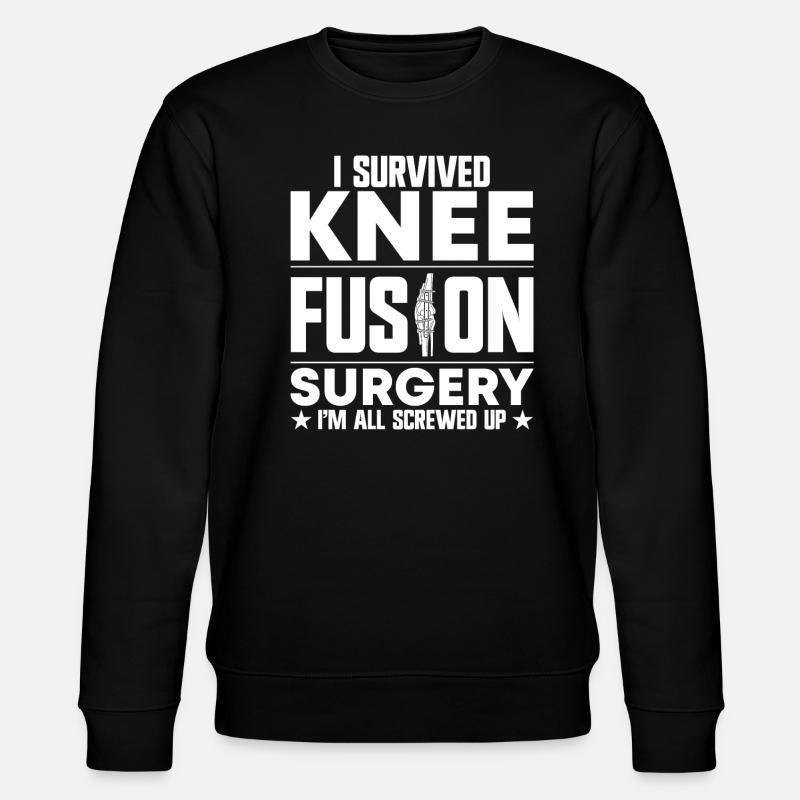 Knee Replacement - Stanley/Stella CHANGER Unisex Organic Sweatshirt - black