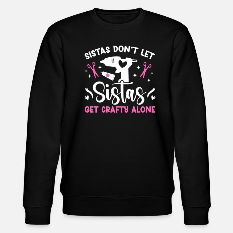 Crafting Crafter - Stanley/Stella CHANGER Unisex Organic Sweatshirt - black