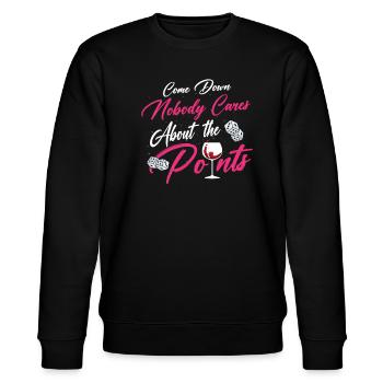 Bunco funny bunco night - Stanley/Stella CHANGER Unisex Organic Sweatshirt - black - Front - Nik (191cm) & Marisol (170cm)