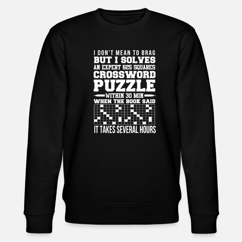 Mots croisés - Sweat bio CHANGER Stanley/Stella Unisexe - noir