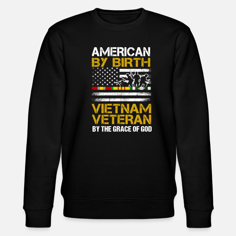 Viet Nam Vétéran Papi - Sweat bio CHANGER Stanley/Stella Unisexe - noir