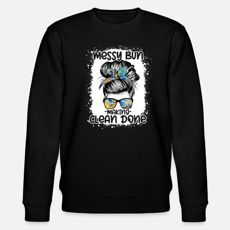 School Custodian Janitor - Stanley/Stella CHANGER Unisex Organic Sweatshirt - black