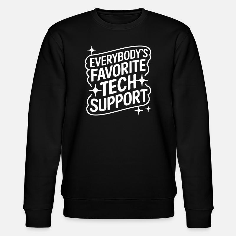 Technischer Support Computerfreak Nerd - Stanley/Stella Unisex Bio-Sweatshirt CHANGER - Schwarz