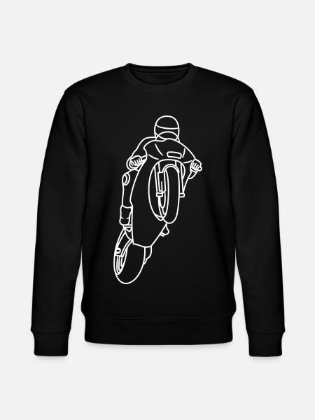 Wheelie extrem mit Rennmotorrad - hell - Stanley/Stella Unisex Bio-Sweatshirt CHANGER  - Schwarz